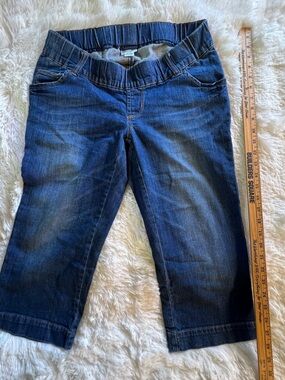 Motherhood Maternity Blue Indigo Denim Capri Jeans